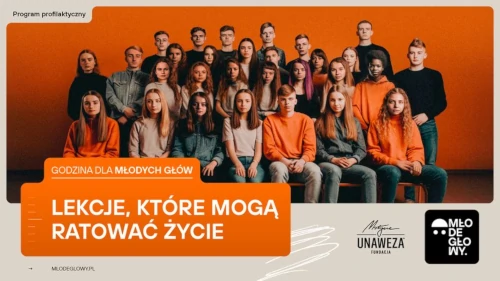 Baner programu profilaktycznego Młode Głowy