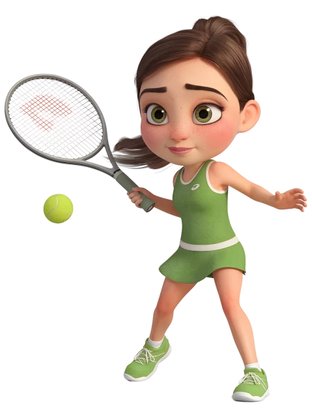 Dziewczyna grająca w tenisa